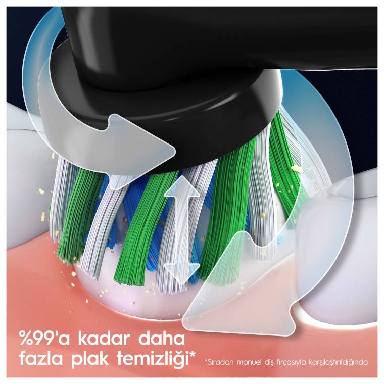 Oral-B Pro 3 3500 Şarj Edilebilir Diş Fırçası - Siyah - 3