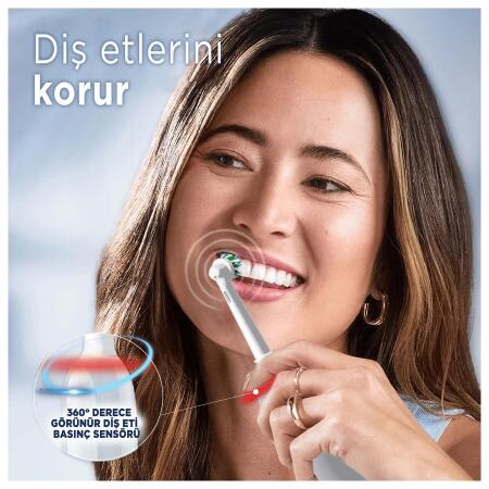 Oral-B Pro 3 Restage Beyaz Şarjlı Diş Fırçası + Seyahat Kabı - 4