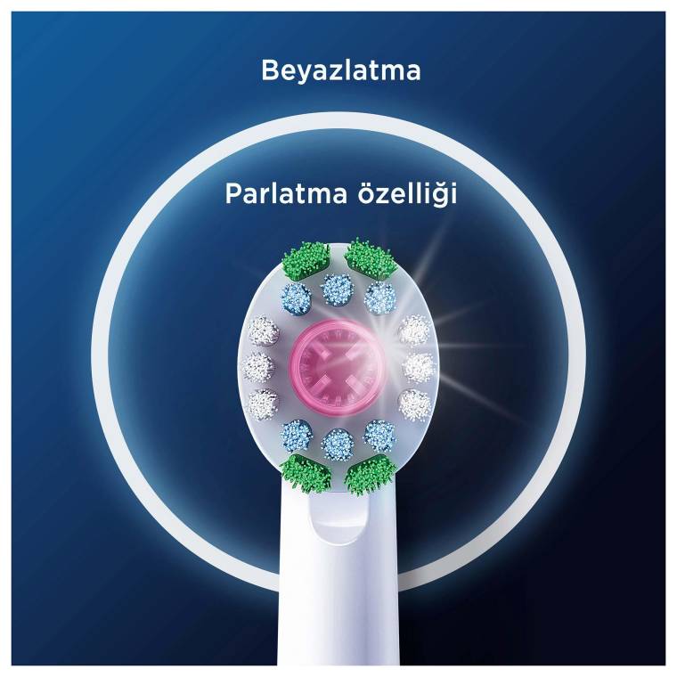 Oral-B Pro 3D White X-Filament Şarjlı Diş Fırçası Yedek Başlığı 2 Adet - 4