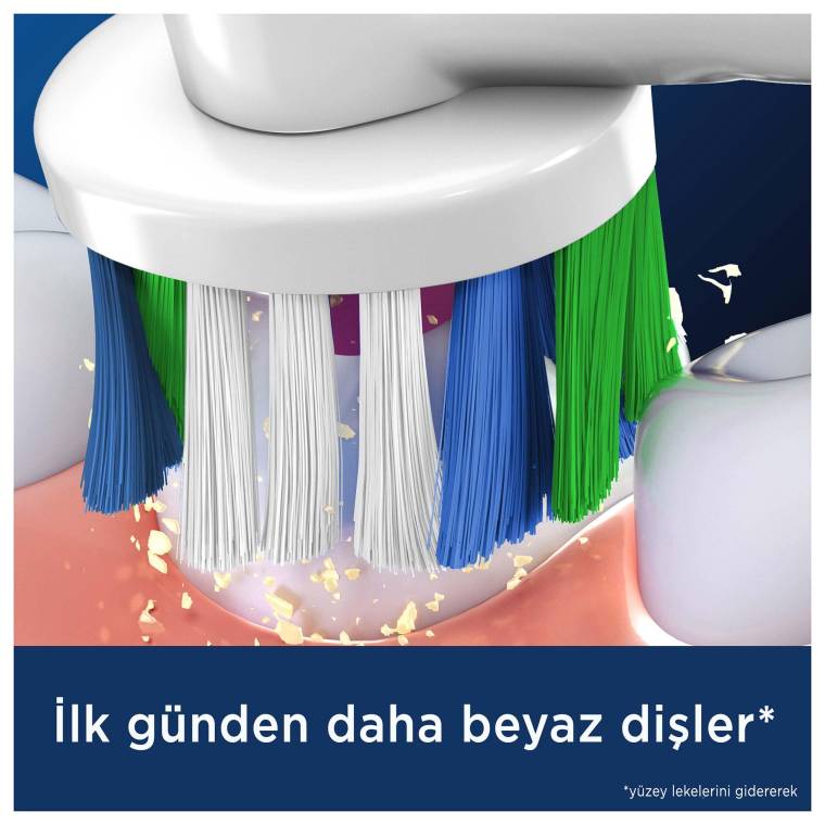 Oral-B Pro 3D White X-Filament Şarjlı Diş Fırçası Yedek Başlığı 4 Adet - 3
