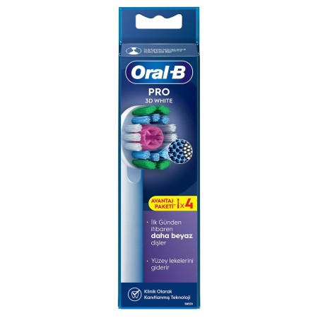 Oral-B Pro 3D White X-Filament Şarjlı Diş Fırçası Yedek Başlığı 4 Adet - 2