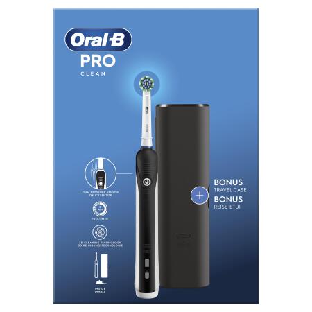 Oral-B Pro Clean Şarjlı Diş Fırçası Siyah + Seyahat Kabı - 2
