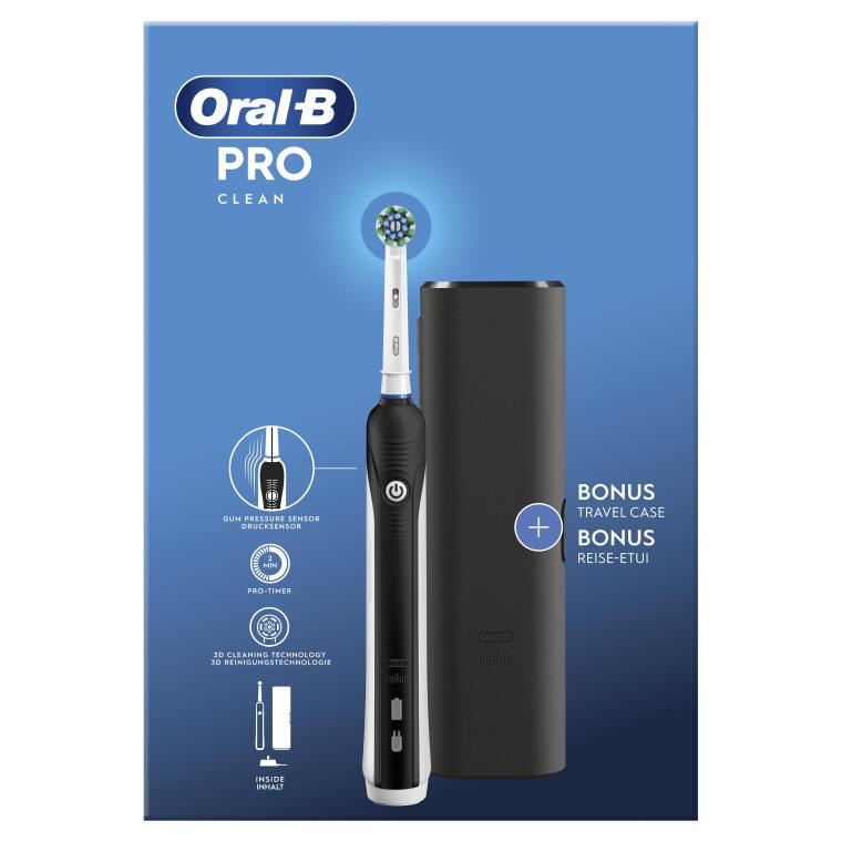 Oral-B Pro Clean Şarjlı Diş Fırçası Siyah + Seyahat Kabı - 2