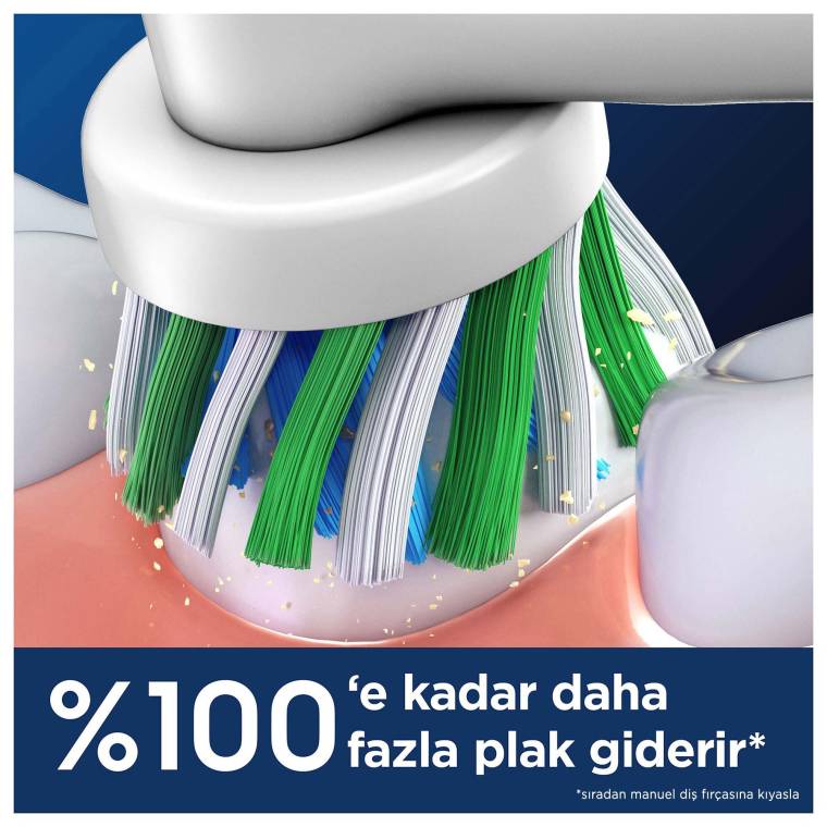 Oral-B Pro Cross Action 9'lu Diş Fırçası Yedek Başlığı EB50 - 2
