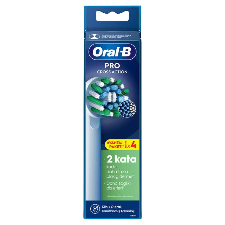 Oral-B Pro Cross Action X-Filament Şarjlı Diş Fırçası Yedek Başlığı 4 Adet - 2