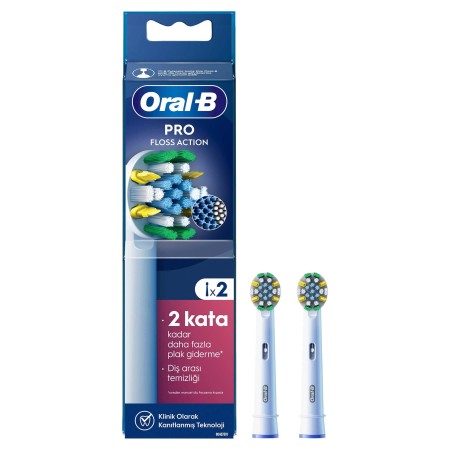 Oral-B Pro Floss Action X-Filament Şarjlı Diş Fırçası Yedek Başlığı 2 Adet - Thumbnail