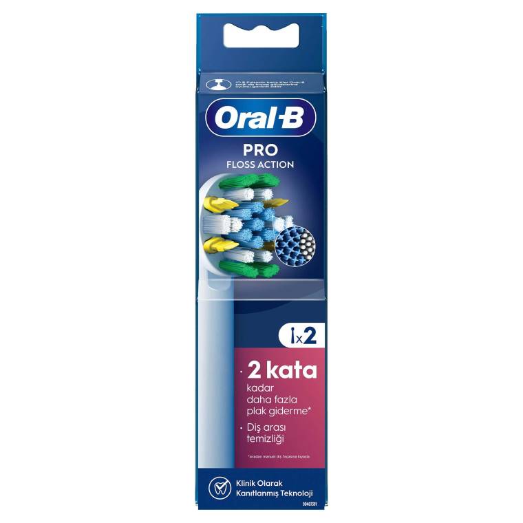 Oral-B Pro Floss Action X-Filament Şarjlı Diş Fırçası Yedek Başlığı 2 Adet - 2
