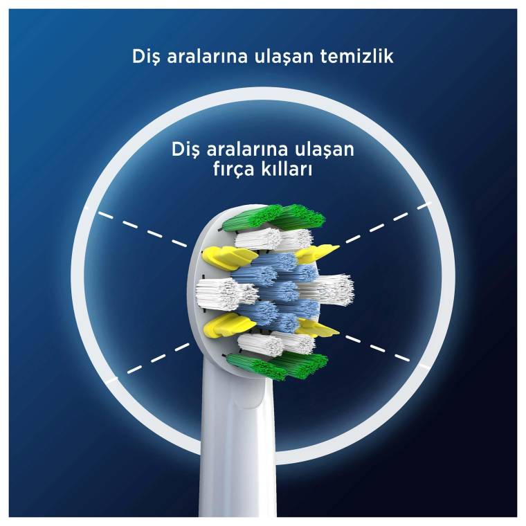 Oral-B Pro Floss Action X-Filament Şarjlı Diş Fırçası Yedek Başlığı 2 Adet - 4