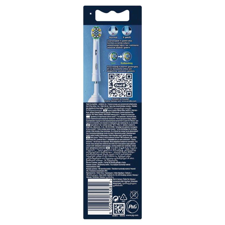 Oral-B Pro Floss Action X-Filament Şarjlı Diş Fırçası Yedek Başlığı 2 Adet - 9