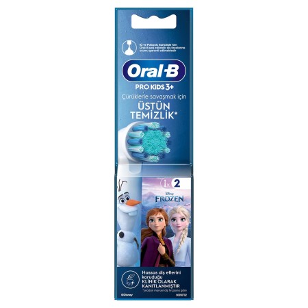Oral-B Pro Kids Frozen Şarjlı Diş Fırçası Yedek Başlığı 2 Adet - Thumbnail
