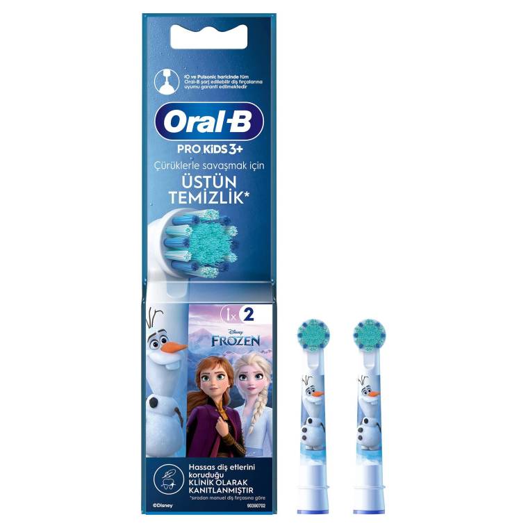 Oral-B Pro Kids Frozen Şarjlı Diş Fırçası Yedek Başlığı 2 Adet - 1
