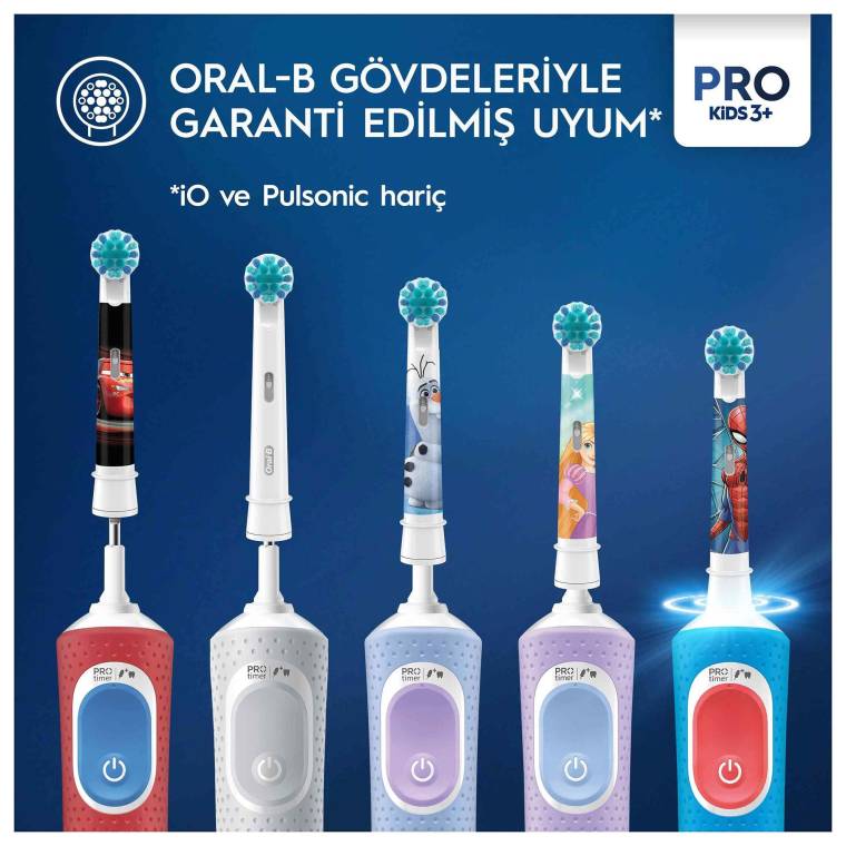 Oral-B Pro Kids Frozen Şarjlı Diş Fırçası Yedek Başlığı 2 Adet - 7