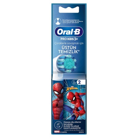 Oral-B Pro Kids Spiderman Şarjlı Diş Fırçası Yedek Başlığı 2 Adet - Thumbnail