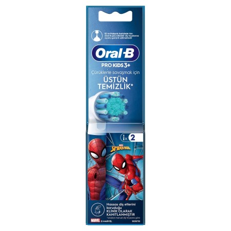 Oral-B Pro Kids Spiderman Şarjlı Diş Fırçası Yedek Başlığı 2 Adet - 2