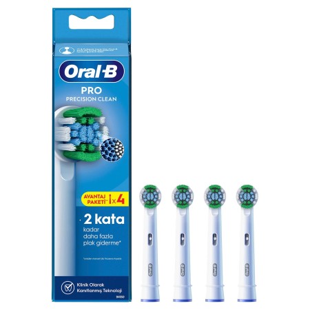 Oral-B Pro Precision Clean X-Filament Şarjlı Diş Fırçası Yedek Başlığı 4 Adet - Thumbnail