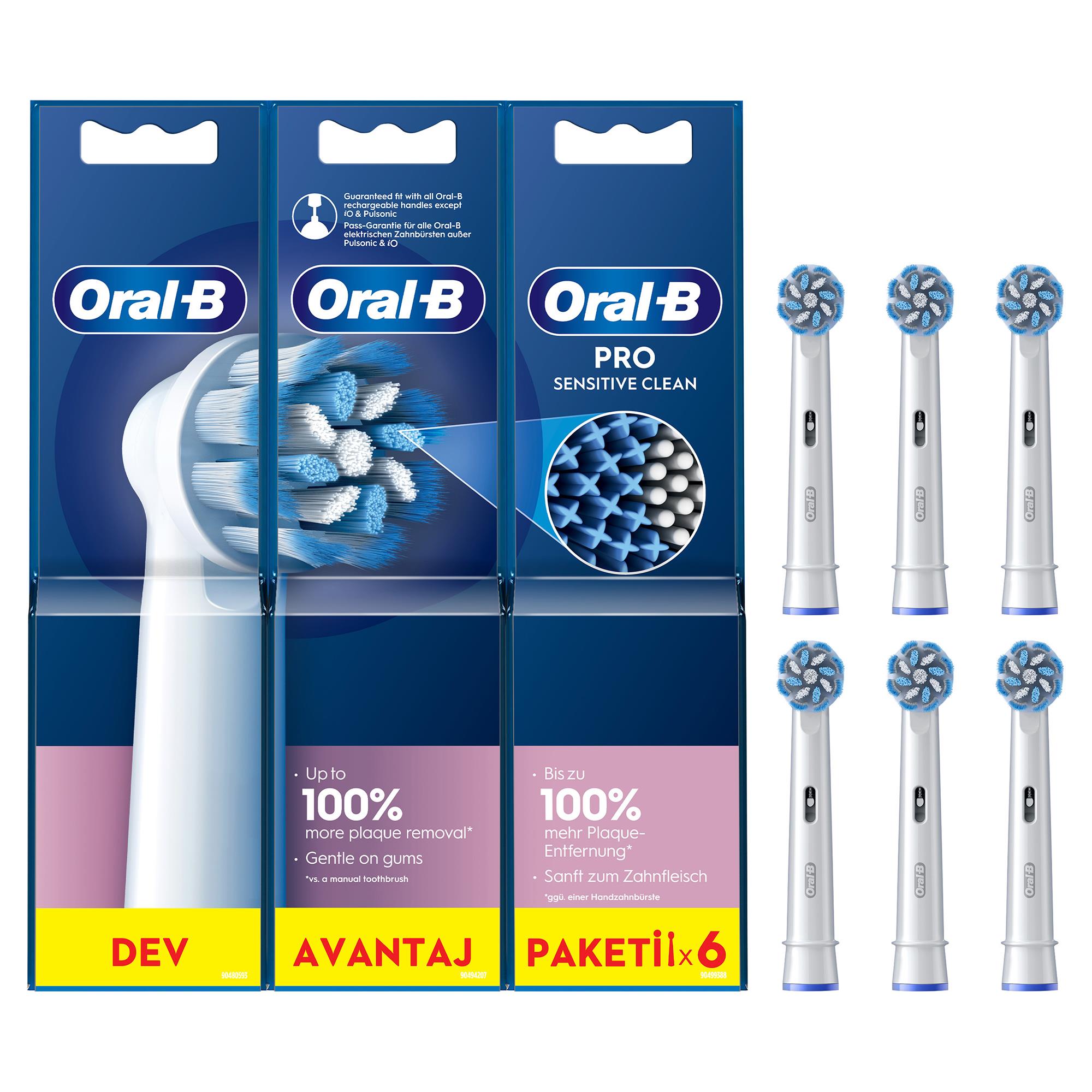 Oral-B Pro Sensitive Clean 6'lı Diş Fırçası Yedek Başlığı EB60