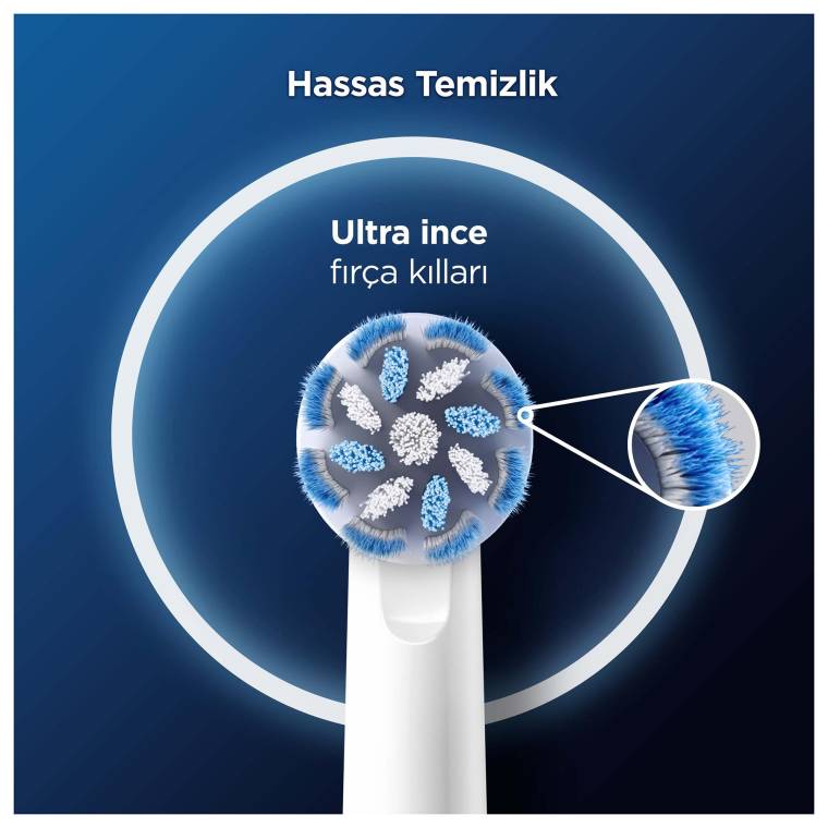 Oral-B Pro Sensitive Clean 6'lı Diş Fırçası Yedek Başlığı EB60 - 4