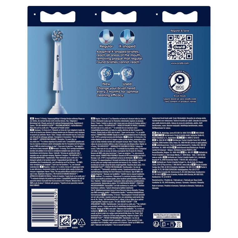 Oral-B Pro Sensitive Clean 6'lı Diş Fırçası Yedek Başlığı EB60 - 6