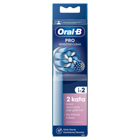 Oral-B Pro Sensitive Clean X-Filament Şarjlı Diş Fırçası Yedek Başlığı 2 Adet - Thumbnail