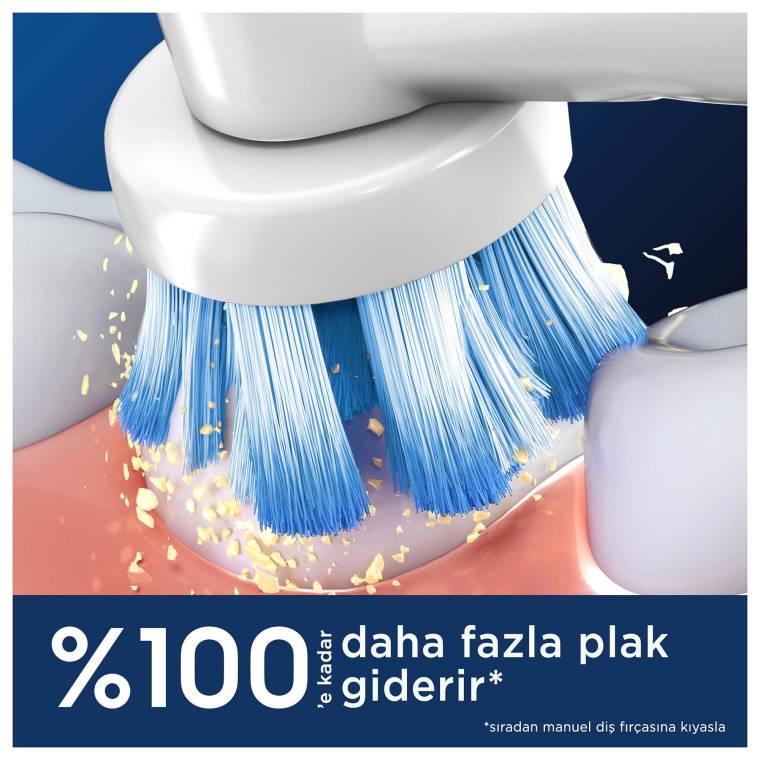 Oral-B Pro Sensitive Clean X-Filament Şarjlı Diş Fırçası Yedek Başlığı 2 Adet - 3