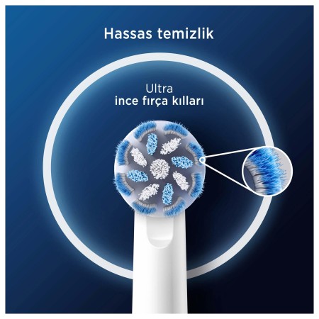 Oral-B Pro Sensitive Clean X-Filament Şarjlı Diş Fırçası Yedek Başlığı 2 Adet - Thumbnail