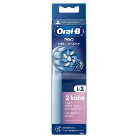 Oral-B Pro Sensitive Clean X-Filament Şarjlı Diş Fırçası Yedek Başlığı 2 Adet - 2
