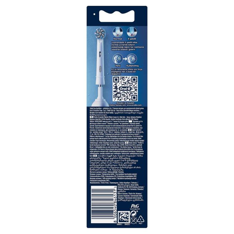 Oral-B Pro Sensitive Clean X-Filament Şarjlı Diş Fırçası Yedek Başlığı 2 Adet - 8