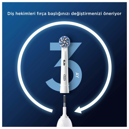 Oral-B Pro Sensitive Clean X-Filament Şarjlı Diş Fırçası Yedek Başlığı 4 Adet - Thumbnail