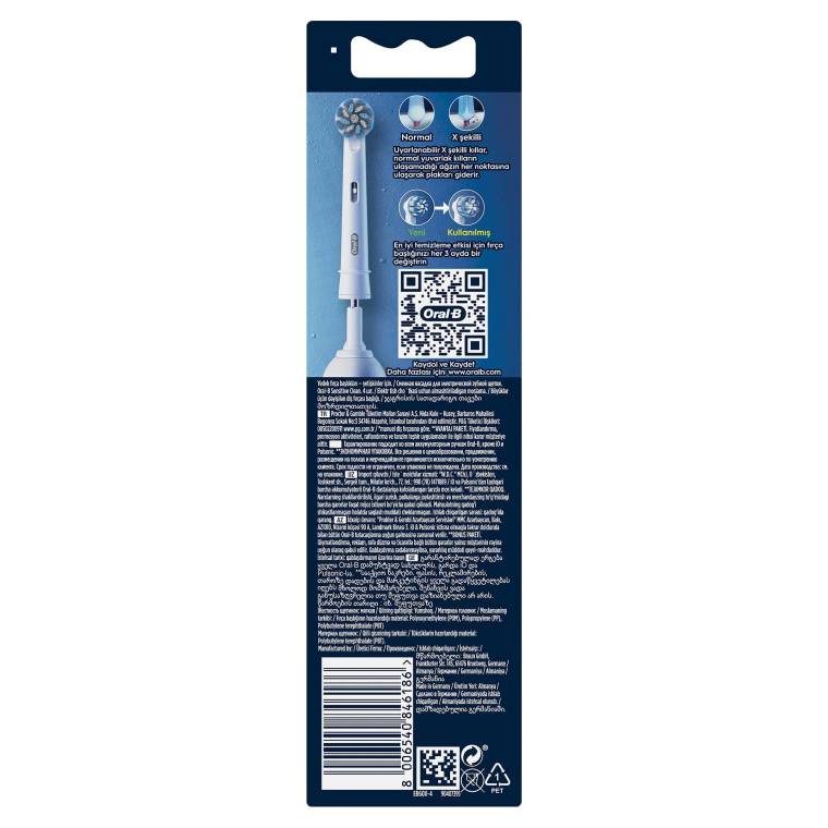 Oral-B Pro Sensitive Clean X-Filament Şarjlı Diş Fırçası Yedek Başlığı 4 Adet - 9