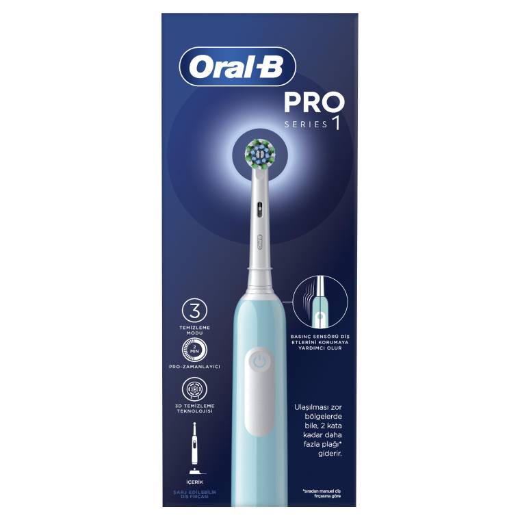 Oral-B Pro Series 1 Şarjlı Diş Fırçası - Mavi - 7