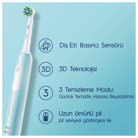 Oral-B Pro Series 1 Şarjlı Diş Fırçası Mavi + Seyahat Kabı - 2