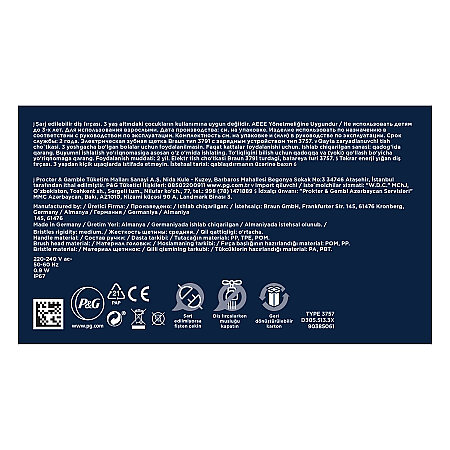 Oral-B Pro Series 1 Şarjlı Diş Fırçası Mavi + Seyahat Kabı - 8