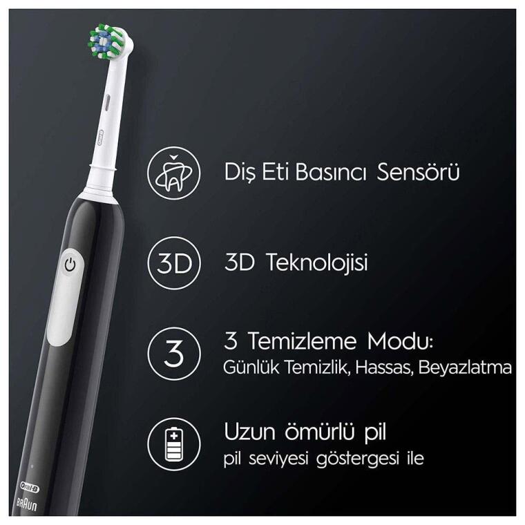 Oral-B Pro Series 1 Şarjlı Diş Fırçası - Siyah - 4