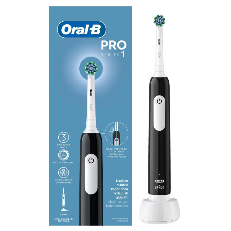 Oral-B Pro Series 1 Şarjlı Diş Fırçası - Siyah - 1