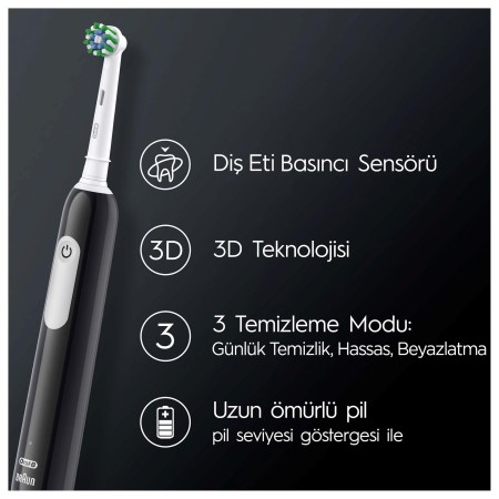 Oral-B Pro Series 1 Şarjlı Diş Fırçası - Siyah - 2