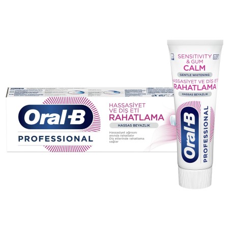 Oral-B Professional Hassasiyet ve Diş Eti Rahatlama Hassas Beyazlık Diş Macunu 75 ml 4'lü Paket - Thumbnail