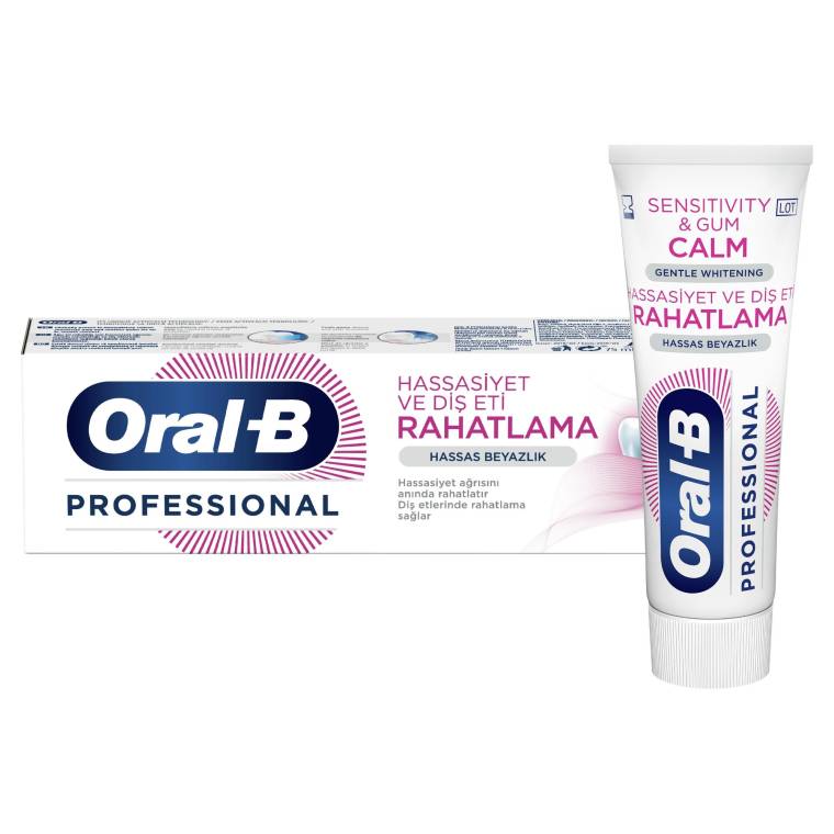 Oral-B Professional Hassasiyet ve Diş Eti Rahatlama Hassas Beyazlık Diş Macunu 75 ml 4'lü Paket - 2