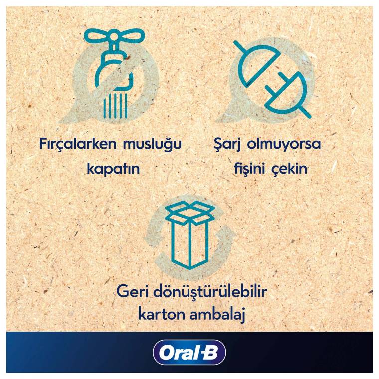 Oral-B Pro 3 3900 Siyah Beyaz 2'li Şarj Edilebilir Diş Fırçası Seti - 6
