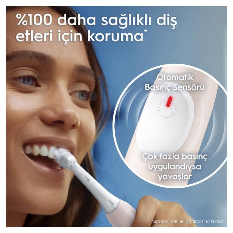 Oral-B iO2 Pembe Şarjlı/Elektrikli Diş Fırçası, 1 Fırça Başlığı, Tek Şarjda 4 Haftayaa Varan Kullanım - 7