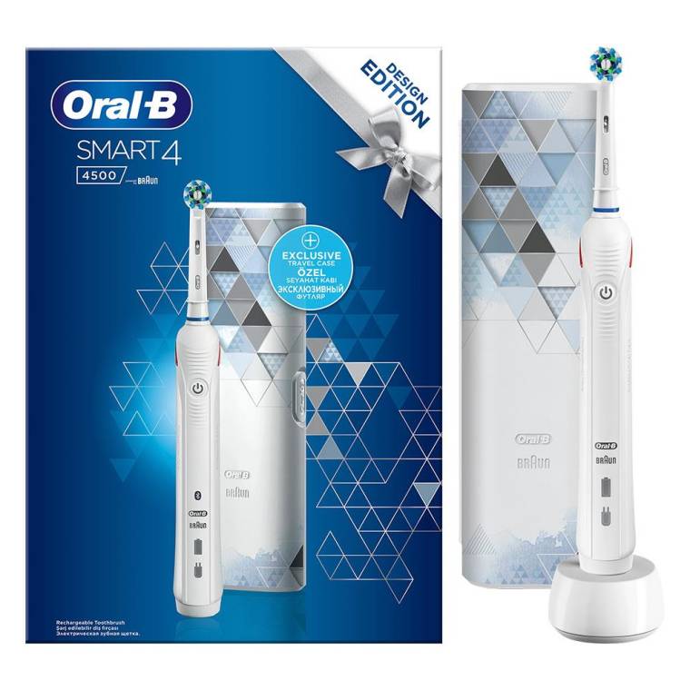 Oral-B Smart 4500 White Design Edition Şarj Edilebilir Diş Fırçası - 1