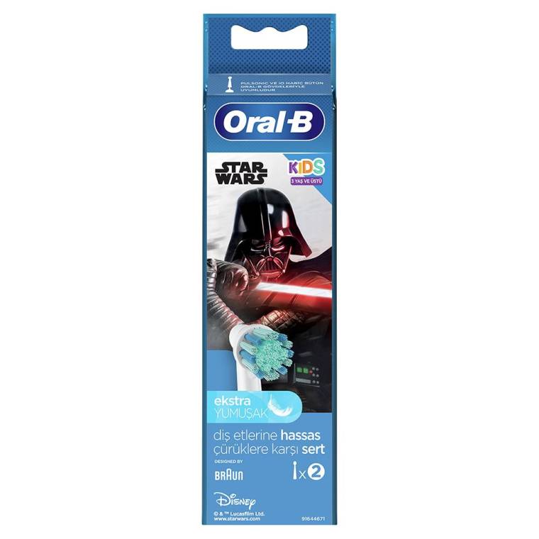 Oral-B Star Wars Çocuklar İçin 2'li Diş Fırçası Yedek Başlığı EB10 - 3