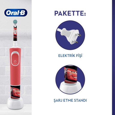 Oral-B Starter Pack Cars Çocuklar İçin Şarj Edilebilir Diş Fırçası - Thumbnail