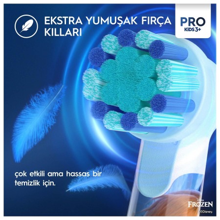 Oral-B Vitality Pro Frozen Özel Seri Çocuklar İçin Şarj Edilebilir Diş Fırçası - Thumbnail