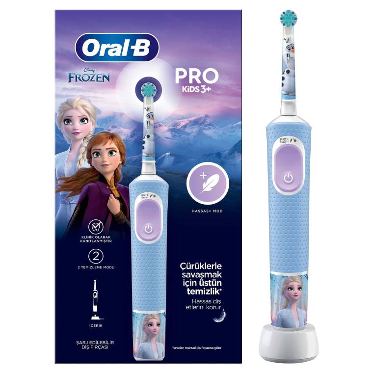 Oral-B Vitality Pro Frozen Özel Seri Çocuklar İçin Şarj Edilebilir Diş Fırçası - 1