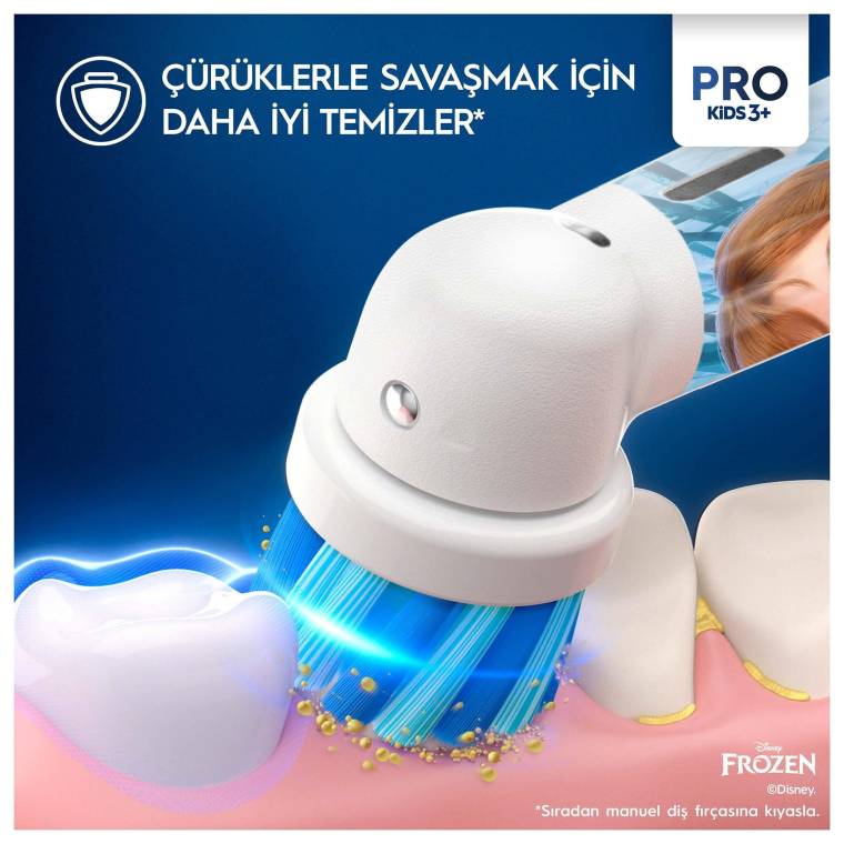 Oral-B Vitality Pro Frozen Özel Seri Çocuklar İçin Şarj Edilebilir Diş Fırçası - 5