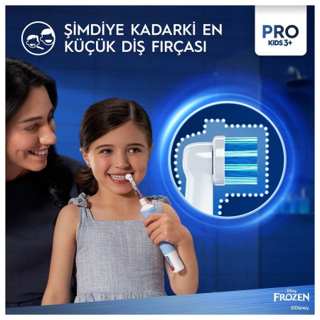 Oral-B Vitality Pro Frozen Özel Seri Çocuklar İçin Şarj Edilebilir Diş Fırçası - Thumbnail