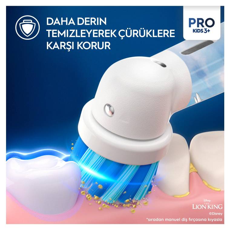 Oral-B Vitality Pro Lion King Özel Seri Çocuklar İçin Şarj Edilebilir Diş Fırçası - 3