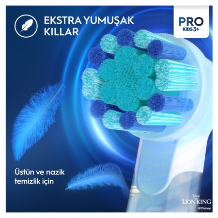 Oral-B Vitality Pro Lion King Özel Seri Çocuklar İçin Şarj Edilebilir Diş Fırçası - Thumbnail