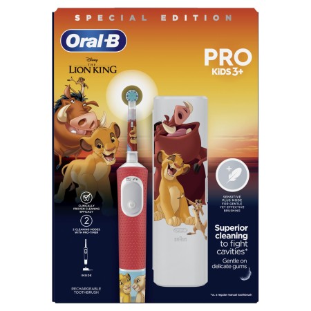 Oral-B Vitality Pro Lion King Özel Seri Çocuklar İçin Şarj Edilebilir Diş Fırçası - Thumbnail