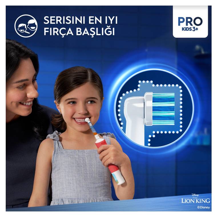 Oral-B Vitality Pro Lion King Özel Seri Çocuklar İçin Şarj Edilebilir Diş Fırçası - 4